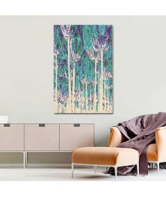 Obrazy na ścianę - Nowoczesna grafika Tulipany las (1-częściowy) pionowy
