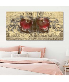Obrazy kwiaty - Nowoczesny obraz wąski Wiosenny motyl (1-częściowy)