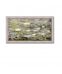 Obrazy na ścianę - Obraz pejzaż Nenufary kwiaty lata (1-częściowy) wąski