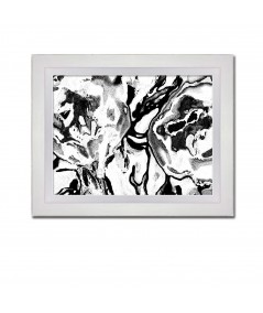 Obrazy czarno białe - Grafika obraz Czarno białe kwiaty (1-częściowy) szeroki