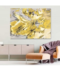 Złote Obrazy - Abstrakcja obraz Mapa uczuć (1-częściowy) szeroki