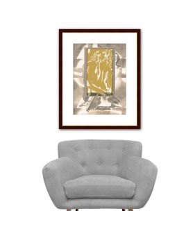 Obrazy na ścianę - Obraz Złote okno uczuć (1-częściowy) pionowy