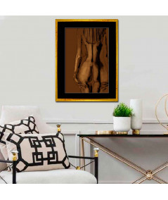 Obrazy na ścianę - Obraz z nagą kobietą Kobieta tyłem (1-częściowy) pionowy
