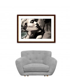 Obrazy na ścianę - Obraz na płótnie Namiętny pocałunek, styl romantyczny